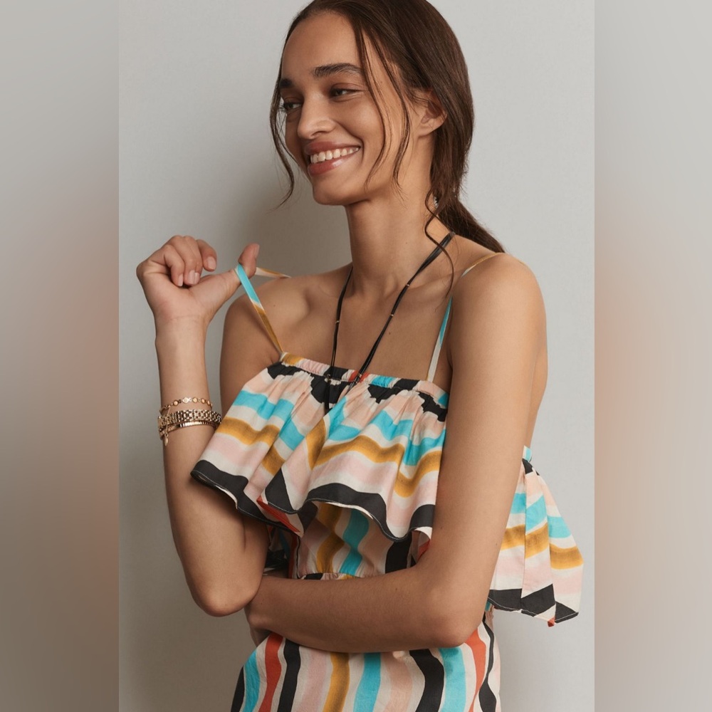 FARM Rio Sleeveless Ruffle Maxi Dress - Picture 4 of 7